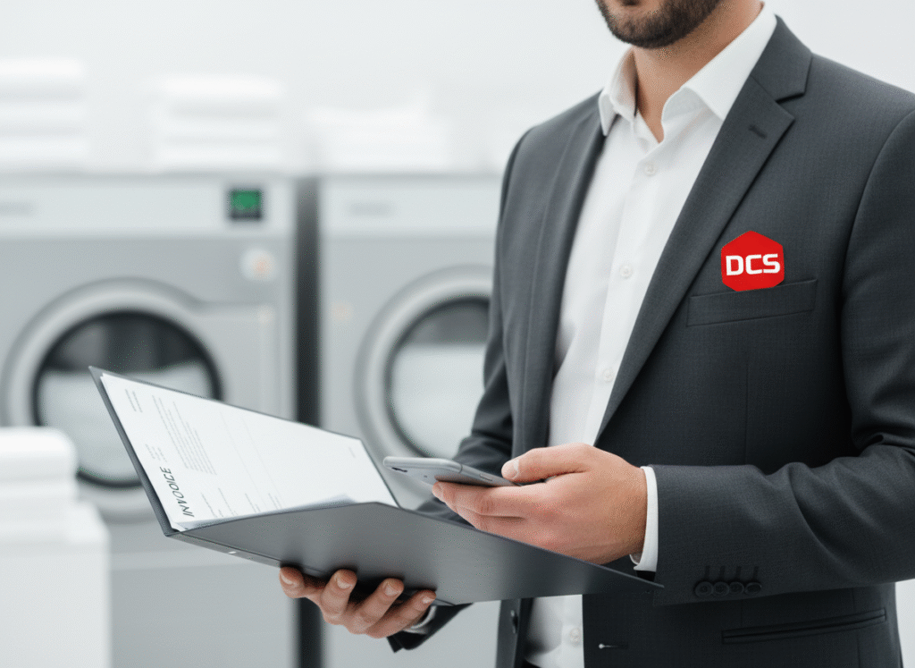 Commercial laundry washing machines for linen and workwear services